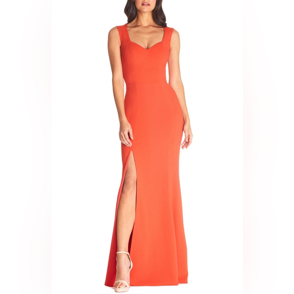Dress the Population Monroe Side Slit Gown in Red Poppy XXL NWT